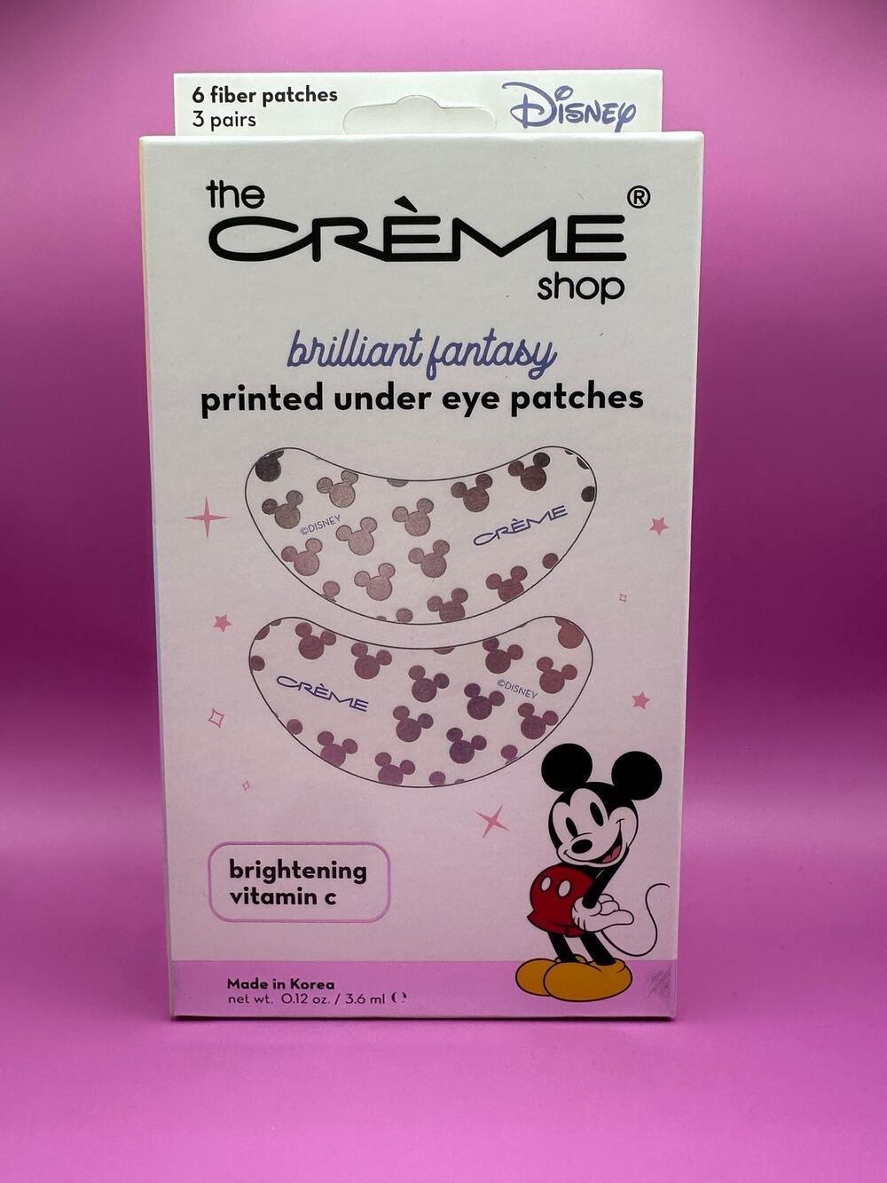 The Crème Shop x Disney Brilliant Fantasy Under Eye Patches Mickey New in Box